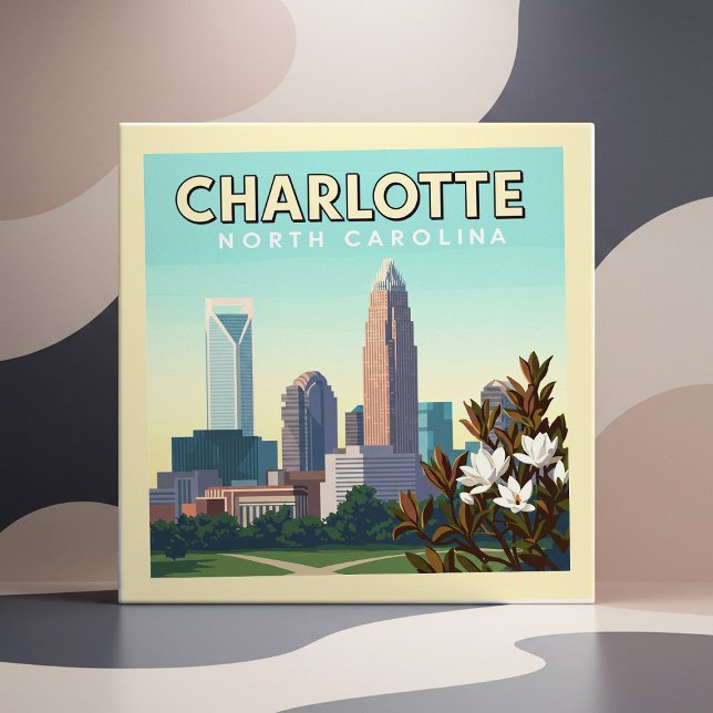 Vintage Charlotte Carolina do Norte (Criador carregado)