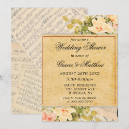 Vintage Chás de casamento Musicais