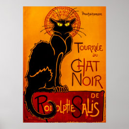 Vintage Chat Noir - Poster de Gato Preto