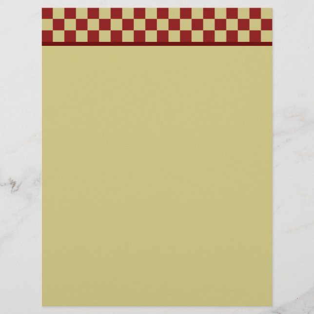 Vintage Checkerboard Letterhead (Frente)