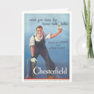 Vintage Chesterfield Cigarettes Anúncio