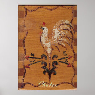 Vintage Chicken Poster