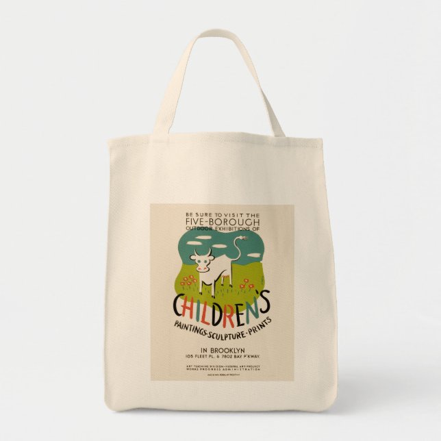 Vintage Children's Art bolsas - escolha estilo (Frente)