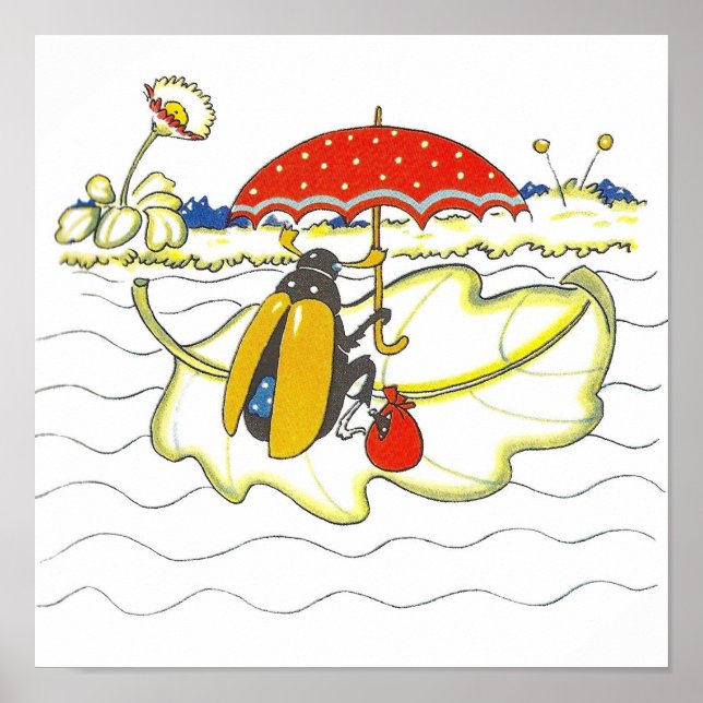 Vintage Children's Book Nursery Art Poster (Frente)