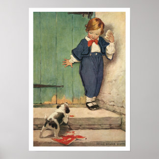 Vintage Children's Illustration Poster ou Impressã