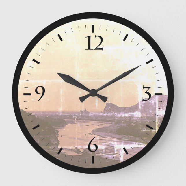 Vintage China Guilin Lijiang, rio Grande Relógio (Frente)