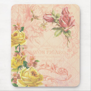 Vintage chique Mousepad floral