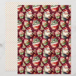 Vintage Christmas Scrapbook Paper