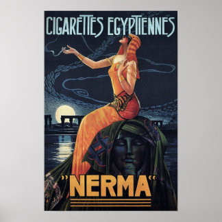 Vintage Cigarette Poster