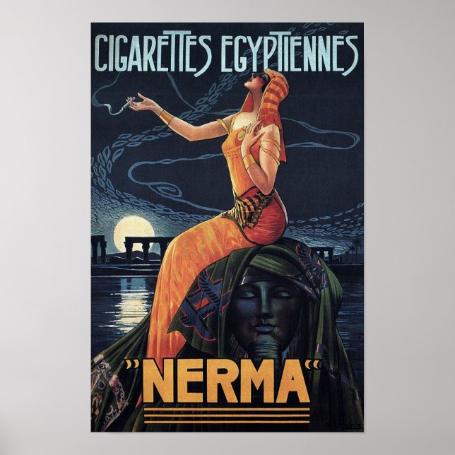 Vintage Cigarette Poster (Frente)