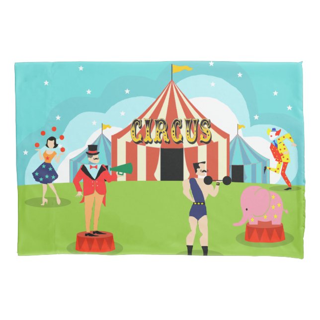 Vintage Circus Pillowcase (Frente)