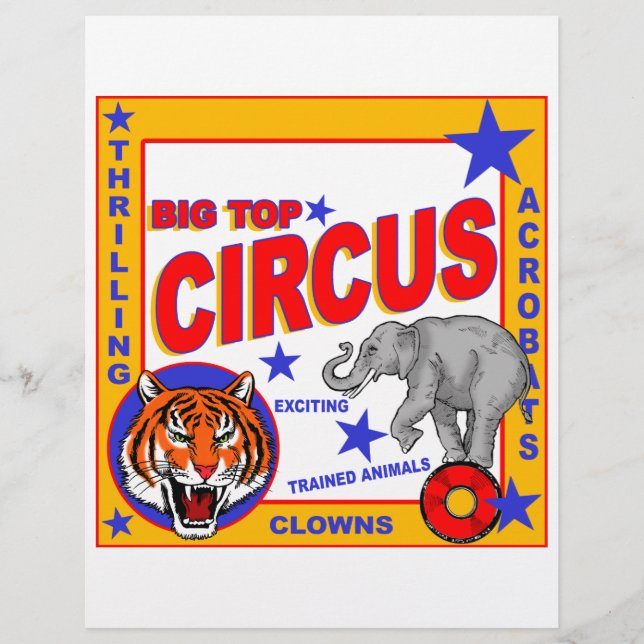 Vintage Circus Poster (Frente)