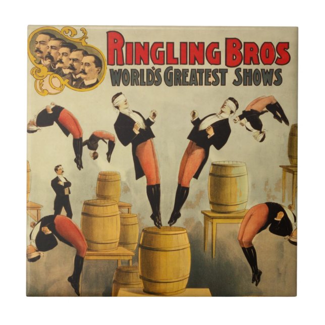 Vintage Circus Sideshow Poster (Frente)