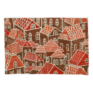 Vintage City Building Seamless Patterno