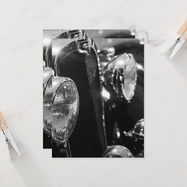 Vintage Classic Car (Frente/Verso In Situ)