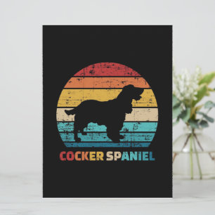 Vintage Cocker Spaniel  Presente Cocker Spaniel Lo