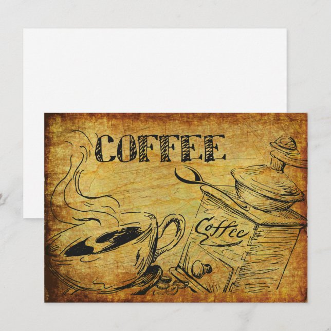 Vintage Coffee Cup Velha Moda (Frente/Verso)