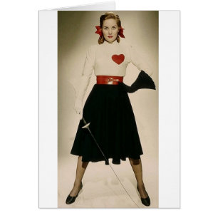 Vintage Colleen Townsend 1948 que cerca o cartão