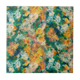 Vintage Colorful Chrysanthemum Garden