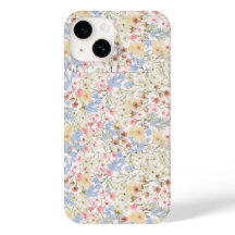 Vintage Colorful Flower iPhone 14 Phone Case