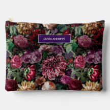 Vintage colorido Monograma Floral