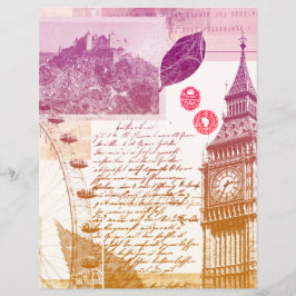 Vintage com dificuldades Ben Diário Scrapbook Pape