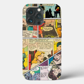 Vintage Comic Layout Boxando Jornalista Romance