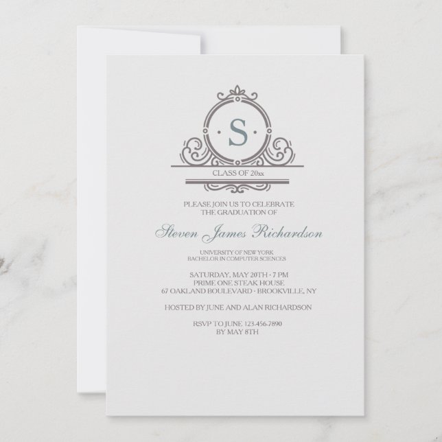 Vintage - Convite Ornamental 6 (Frente)