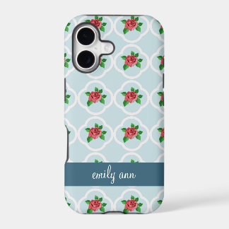 Vintage cor-de-rosa e caso de Quatrefoil iPhone4