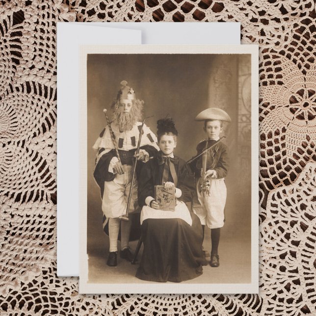 Vintage Costume Convite de festas (Criador carregado)