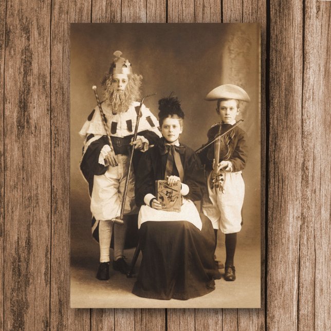 Vintage Costume Party Stretage Canvas Print (Criador carregado)