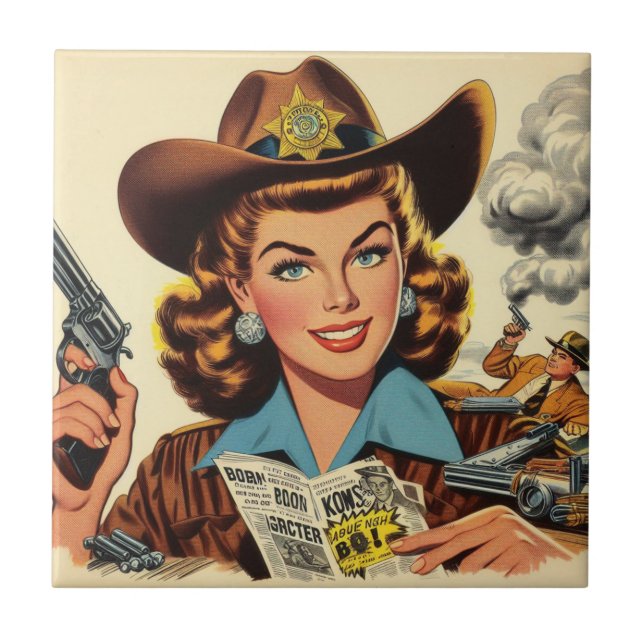 Vintage Country Pulp Girl (Frente)