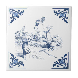 Vintage Country Winoceat Wheat Delft Blue White