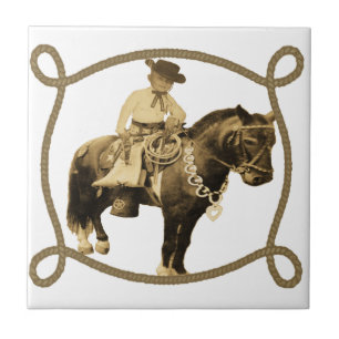 Vintage cowboy ocidental em cavalos
