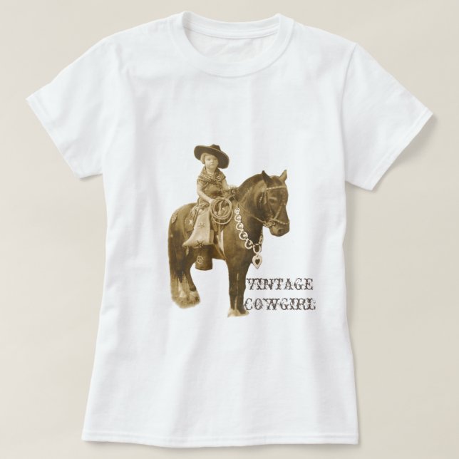 VINTAGE COWGIRL LADIDIS TOP (Frente do Design)