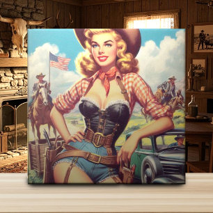 Vintage Cowgirl Pin Up