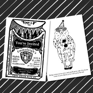 Vintage Crayons Box Convite