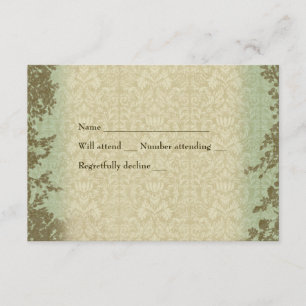 Vintage Cross - padrão rsvp com envelope