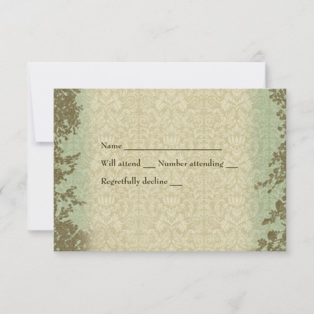 Vintage Cross - padrão rsvp com envelope (Frente)