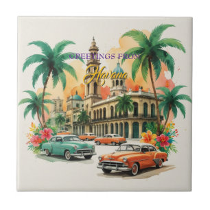 Vintage Cuba Viagem - Saudações De Havana