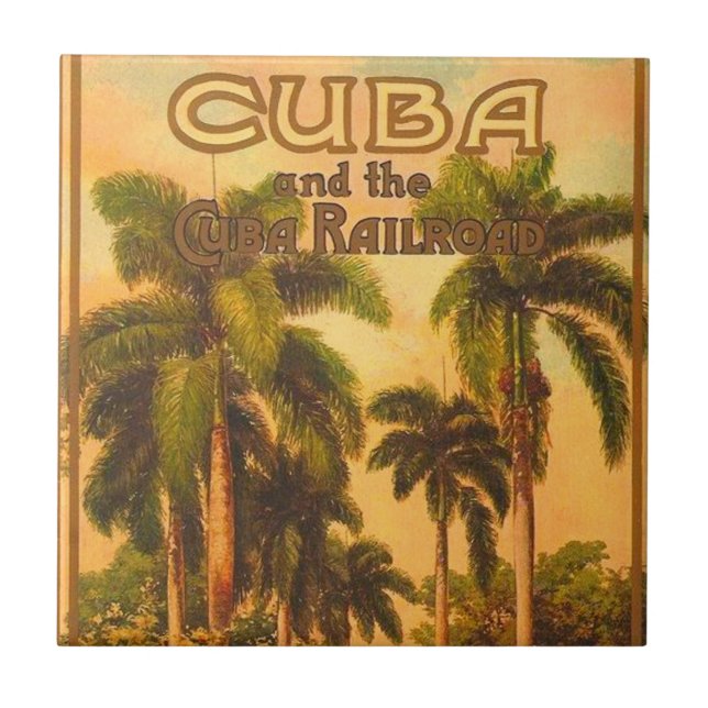 Vintage Cuban Viagem - Cuba Railroad (Frente)