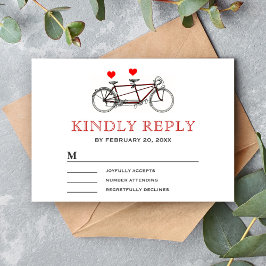 Vintage Cute Tandem Bicycle RSVP