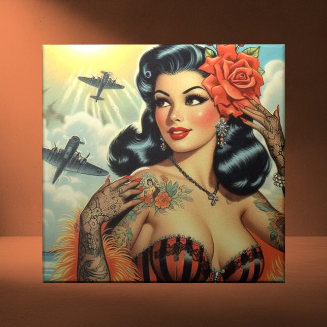 Vintage Cute Tattoo Girl (Criador carregado)