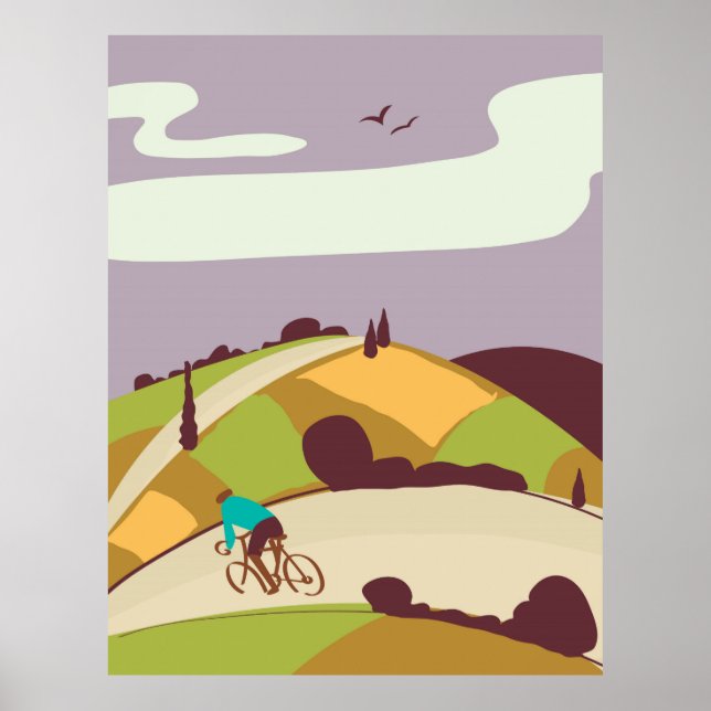 Vintage Cycling Poster (Frente)
