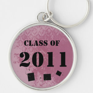 Vintage Damask Class of 2011 Chaveiro Tossing Boné