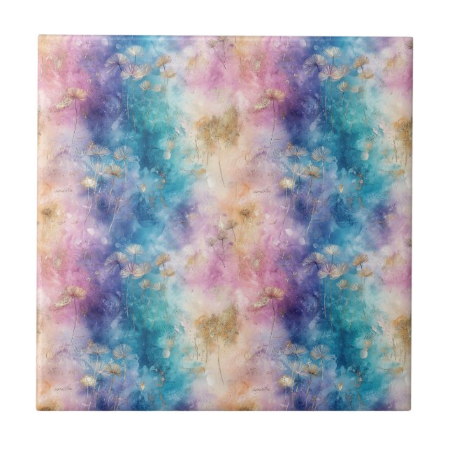 Vintage Dandelion Abstract Pattern (2) (Frente)