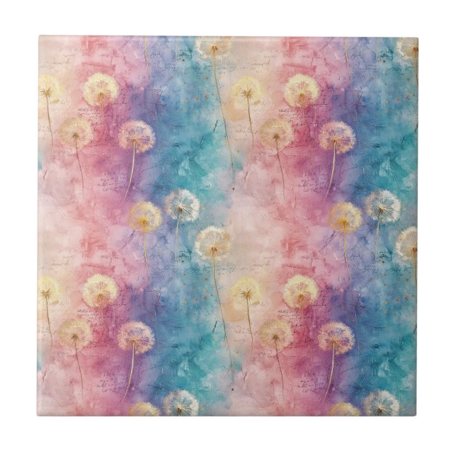 Vintage Dandelion Abstract Pattern (3) (Frente)