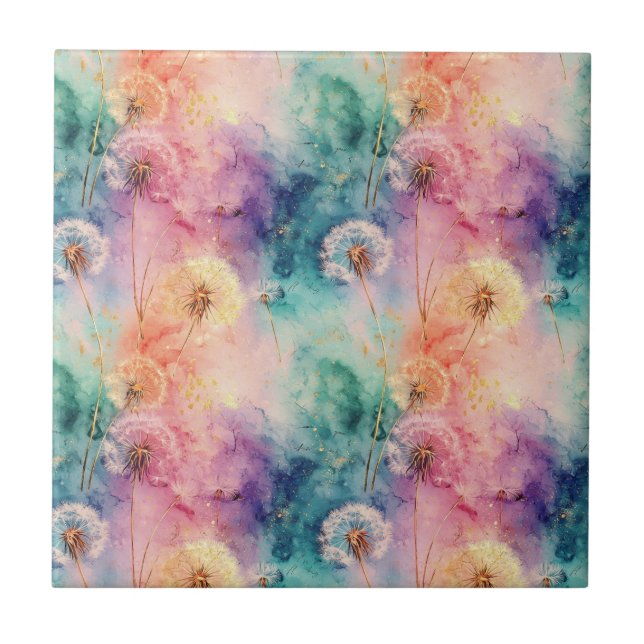 Vintage Dandelion Abstract Pattern (5) (Frente)