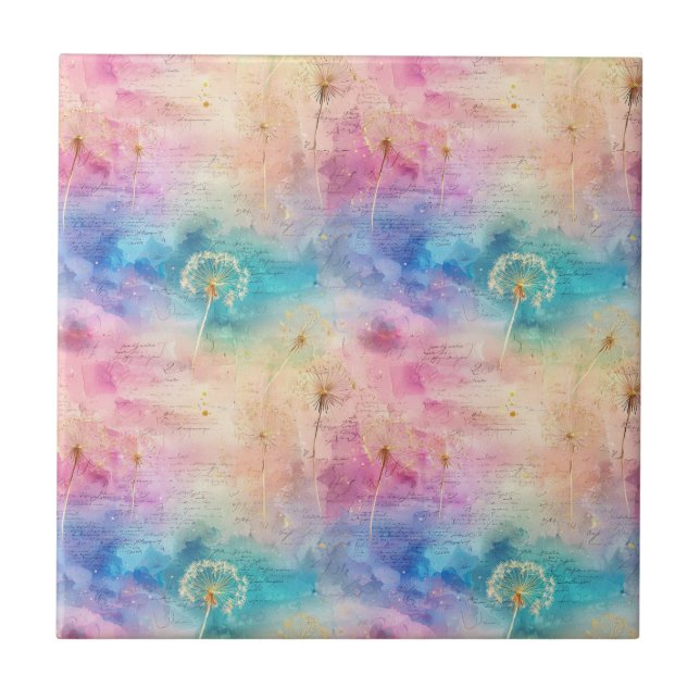 Vintage Dandelion Abstract Pattern (7) (Frente)