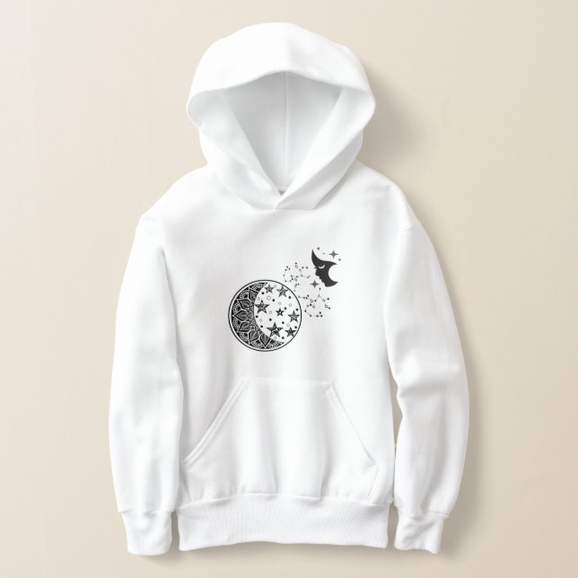 Vintage Dark Moon Star Retro Face Mulheres Mágicas (Postura )